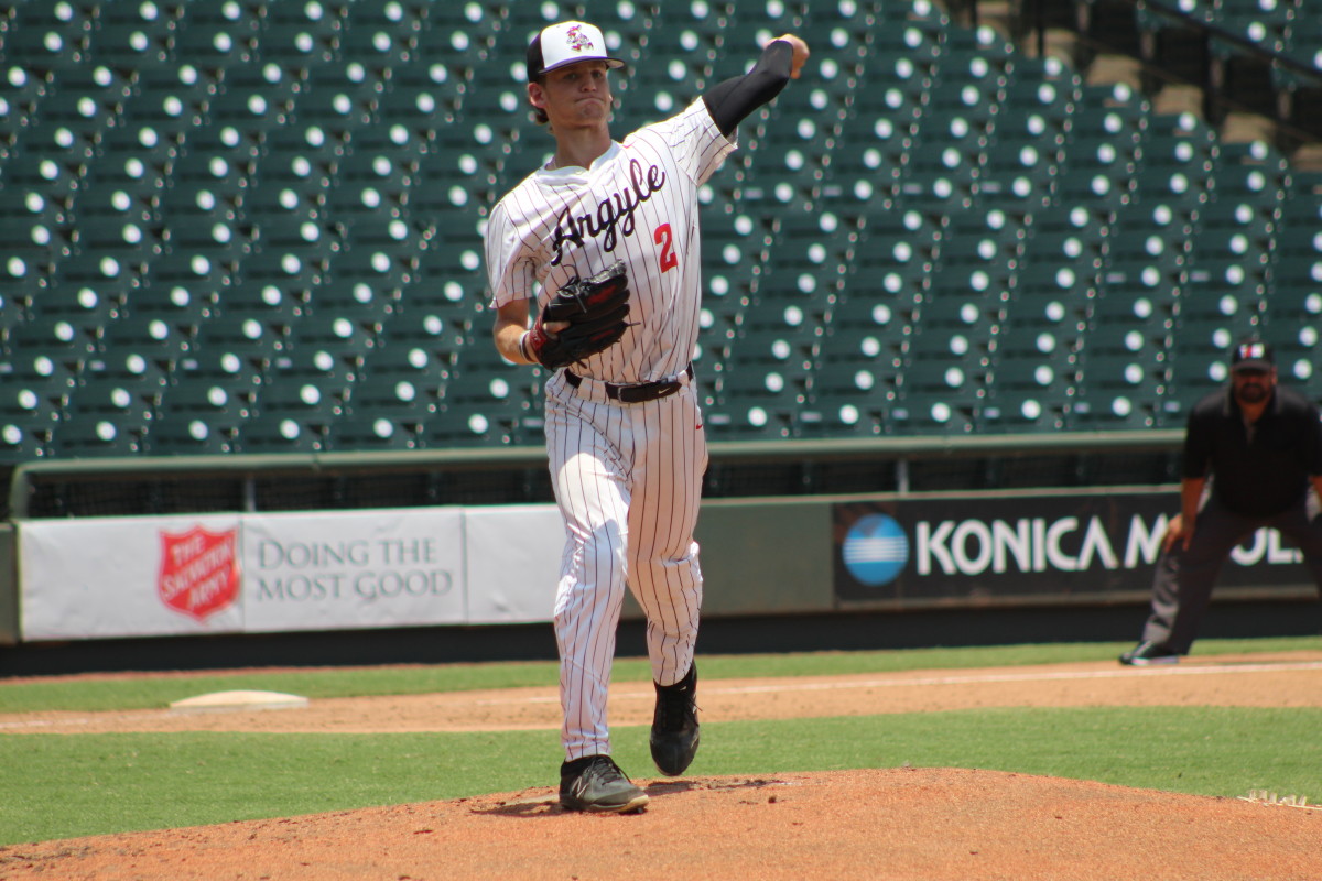 Magnolia West Argyle 5A UIL state championship Texas baseball playoffs 061023 Andrew McCulloch 73
